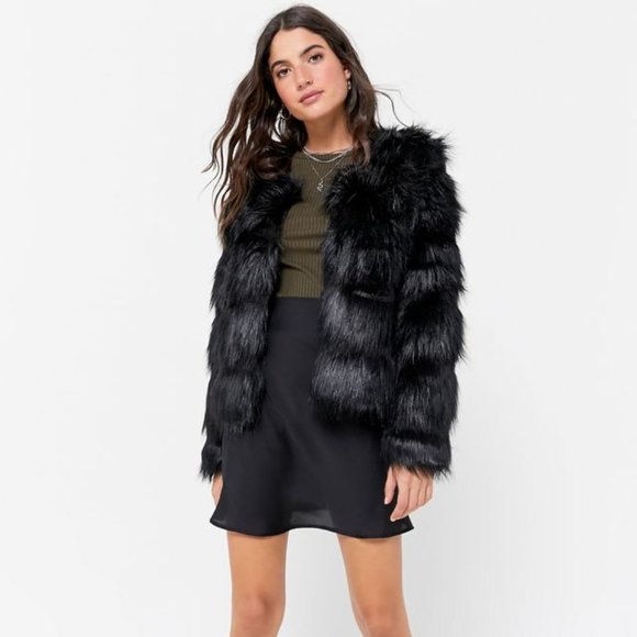 Unreal Fur The Elements Faux Fur Jacket - Picture 1 of 4